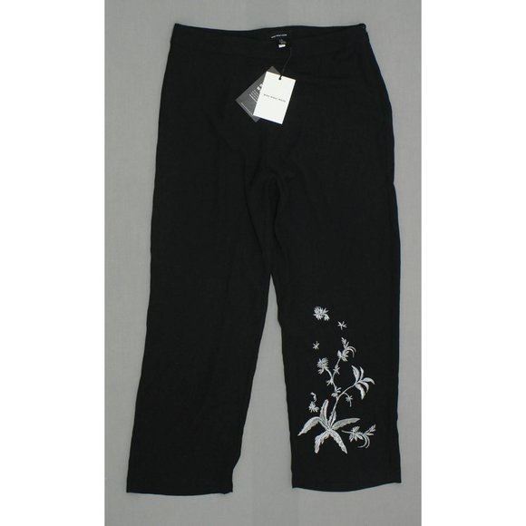 NWT Who What Wear Embroidered Ankle Pants 4 - Picture 3 of 5